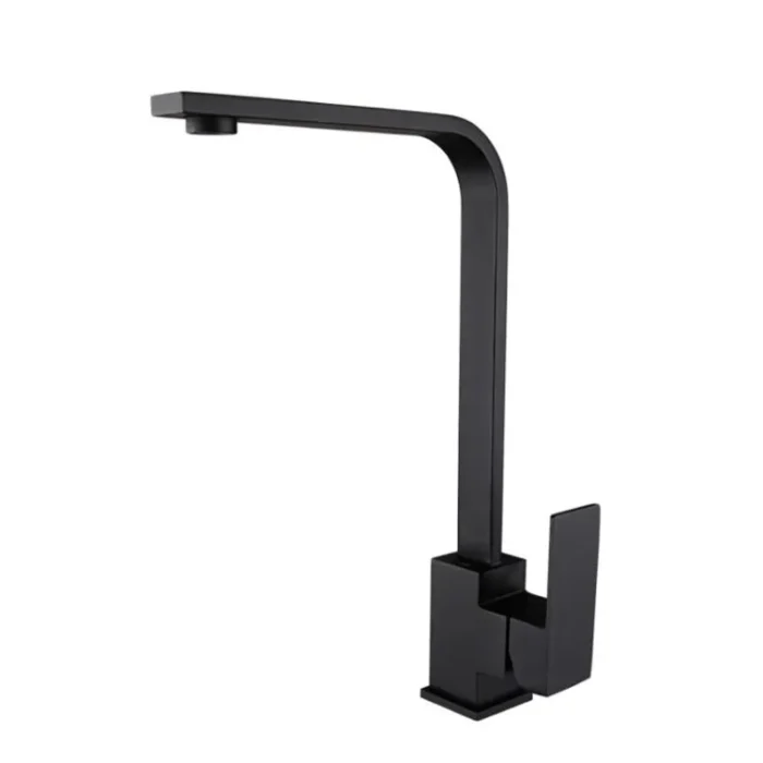 ZAIVI CUBIX SS-304 KITCHEN TAP (SQUARE SHAPE, MATT BLACK) MAIN