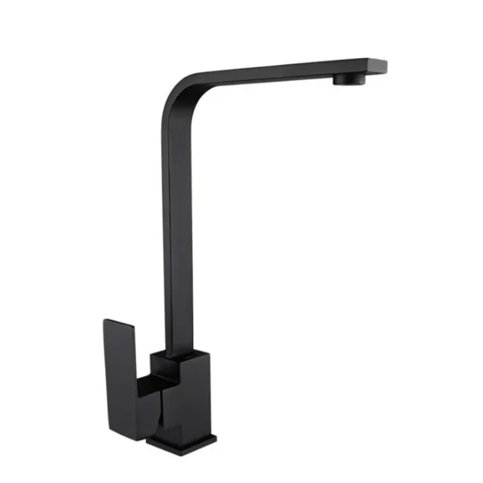 ZAIVI CUBIX SS-304 KITCHEN TAP (SQUARE SHAPE, MATT BLACK) MAIN2