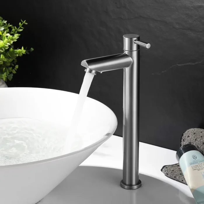 Zaivi Flora 12 inch pillar cock tap Silver Chrome Finish lifestyle image