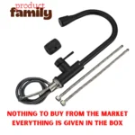 ZAIVI Flora SS-304 Pull Out Sink Mixer Tap Matt Black